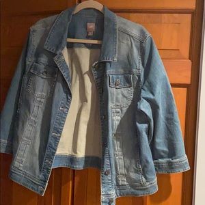 J JILL denim jacket xl